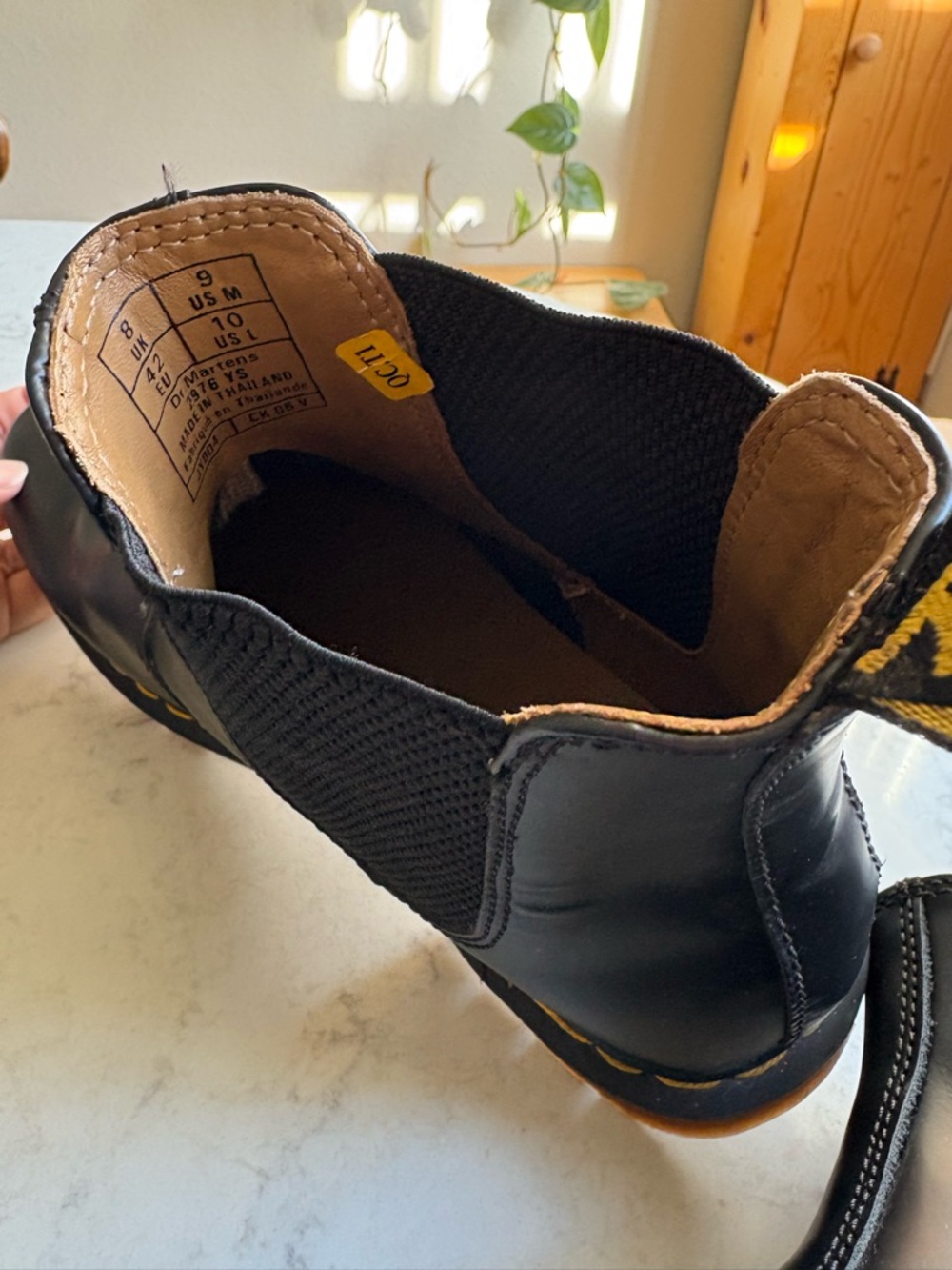 Dr. Martens Black Chukka Boots with Yellow Stitching - Picture 8 of 13